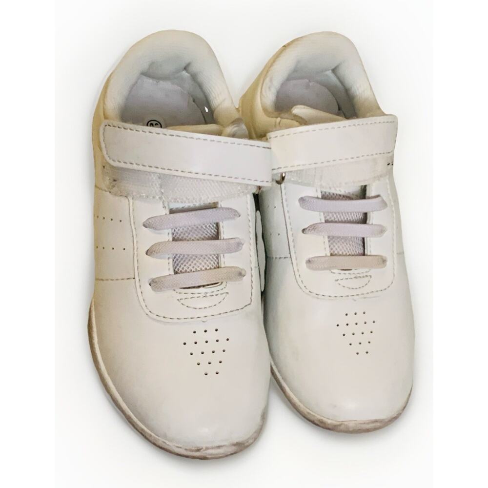 Baxinier White Sneakers Girls Size US5/EU38 Cheerleading and Dance